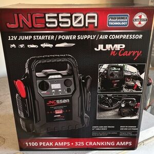 Black Jump Starter with Air Compressor